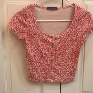 Brandy Melvile Pink Leopard Zelly top Rare!❤️